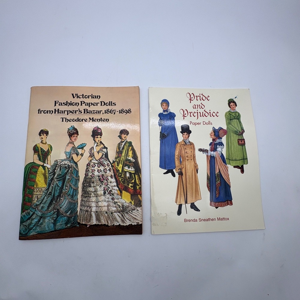 4 Dover Paper Doll Books Pride and Prejudice Victorian Fashion Antique Ads